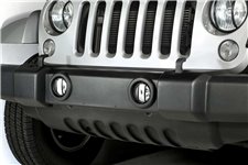Fog Light Euro Guards, Black : 07-17 Jeep Wrangler JK