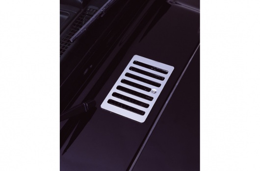 Cowl Vent Cover, Stainless Steel : 98-06 Jeep Wrangler TJ