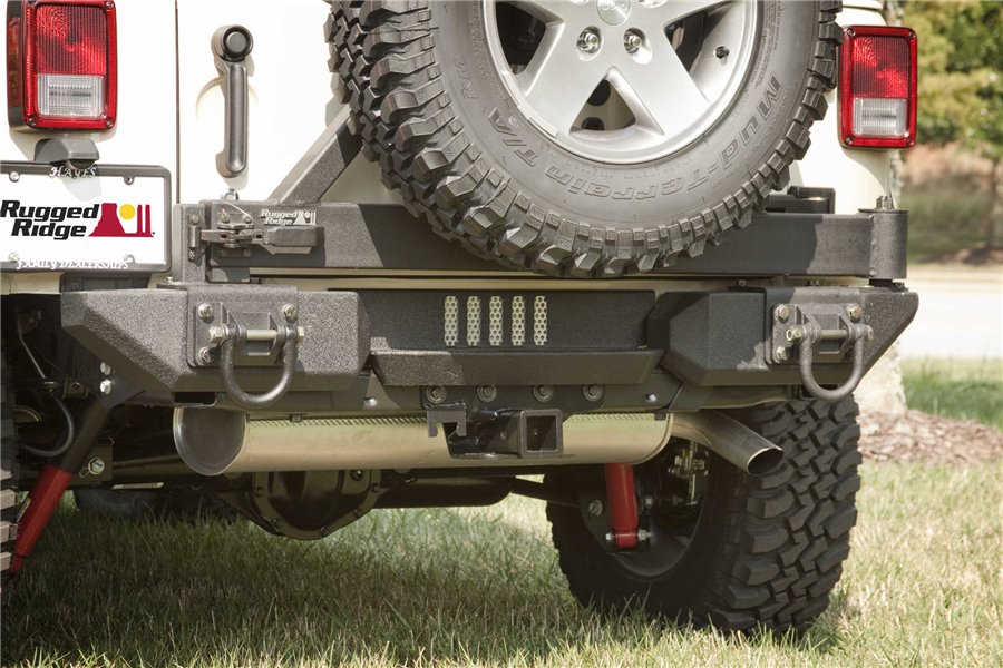Końcówki aluminiowego tylnego zderzaka XHD, 07-15 Jeep Wrangler