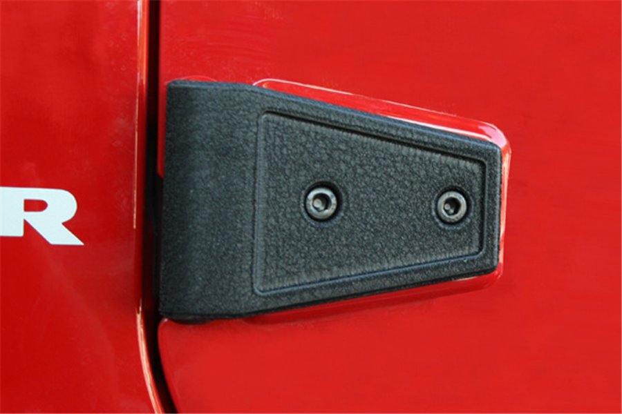 Door Hinge Cover Kit, Textured Black : 07-17 Jeep Wrangler JK