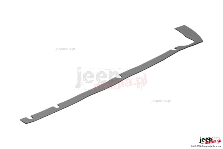 Uszczelka dachu twardego do karoserii, lewa : 07-18 Jeep Wrangler Unlimited JK - 4 drzwiowy