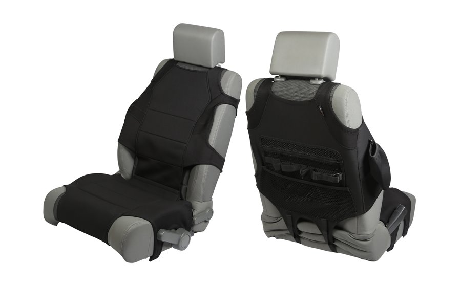 Neoprene Seat Protector Vests, Black : 07-17 Jeep Wrangler JK