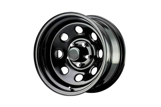 Steel Wheel Rock Crawler 97, Black : 8×15, ET 0 mm, Wrangler YJ/TJ, Grand Cherokee ZJ, Cherokee XJ/KJ/KK