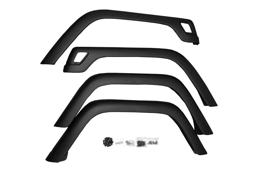 Fender Flare Kit, 4 Piece, Factory Style, hardware included : 97-06 Jeep Wrangler TJ