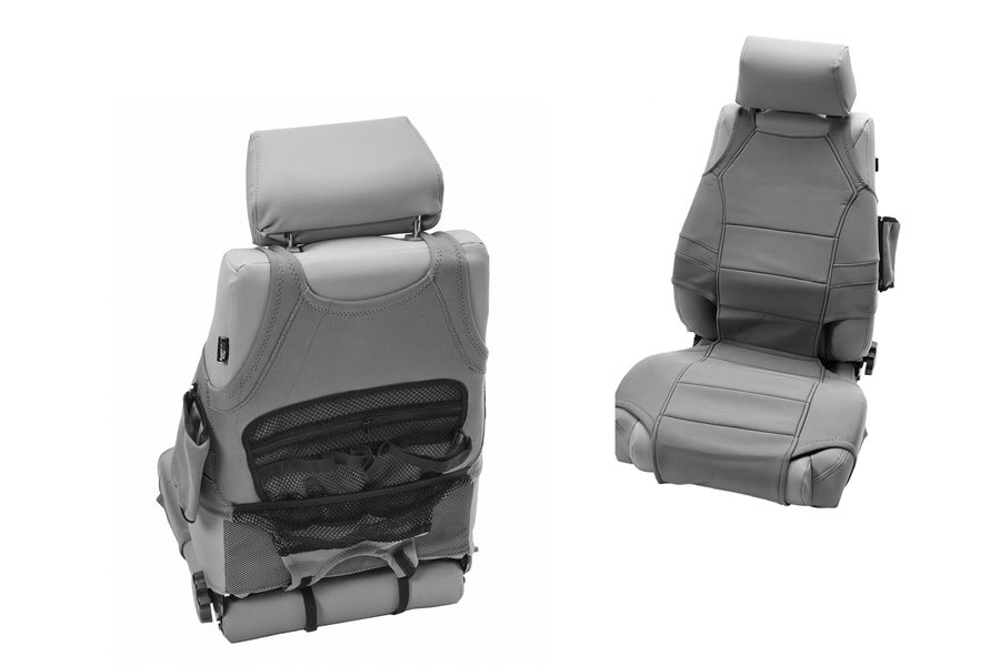 Seat Protector Vest Kit, Neoprene, Gray : 07-19 Jeep Wrangler JK/JL