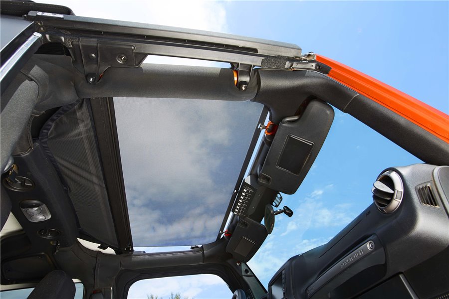 Retractable Sunshade for Hardtop : 07-18 Jeep Wrangler JK