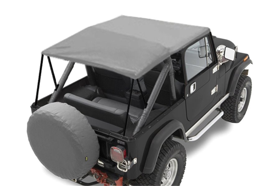 Roll Bar Top, Gray : 76-91 Jeep CJ/Wrangler YJ