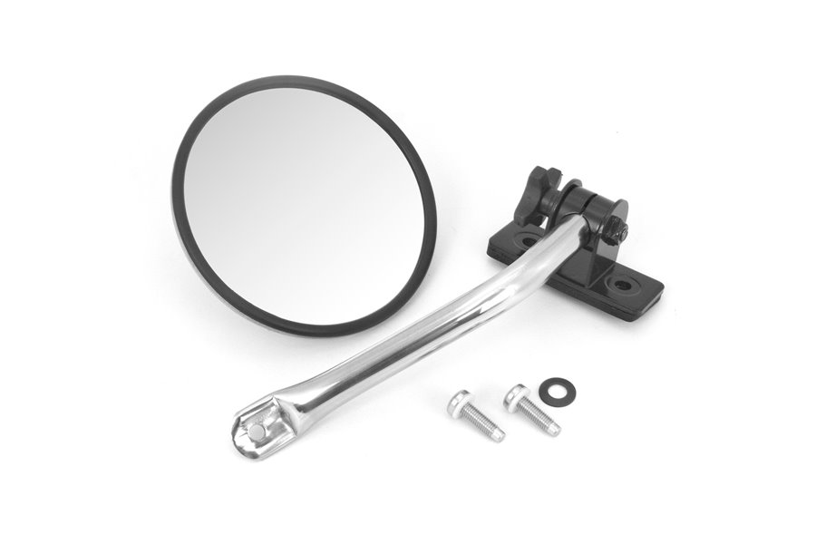 Quick Release Mirror Relocation Kit, Stainless : 97-17 Jeep Wrangler