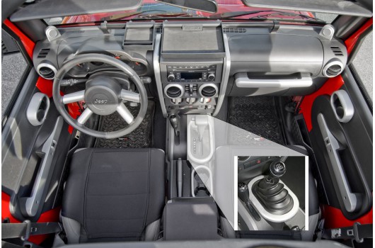 Interior Trim Accent Kit, Brushed Silver : 07-10 Jeep Wrangler JK