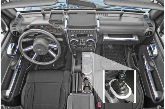 Interior Trim Accent Kit, Chrome : 07-10 Jeep Wrangler JK