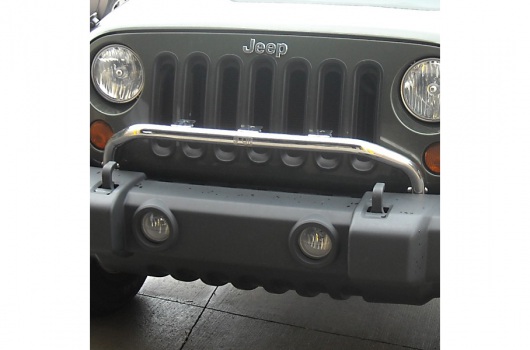 Bumper Mounted Light Bar, Stainless Steel : 07-17 Jeep Wrangler JK