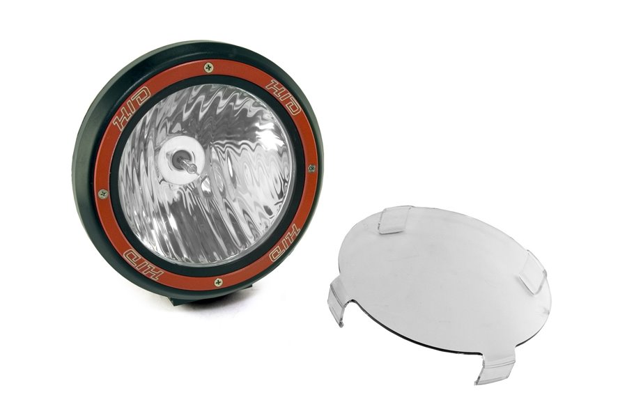 7 Inch Round HID Off Road Light, Black Composite Housing