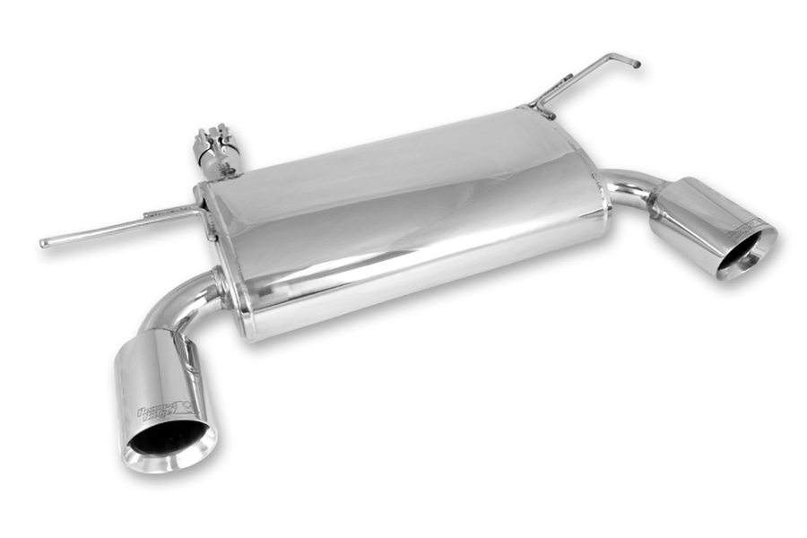 Axle Back Exhaust System, Stainless Steel : 07-17 Jeep Wrangler JK