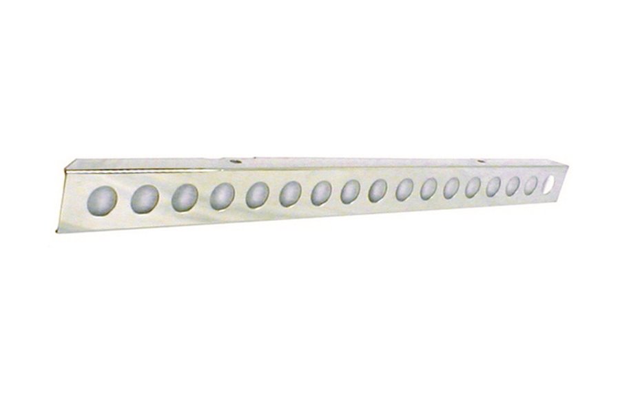 Stainless Steel Front Bumper with Holes : 55-86 Jeep CJ Models