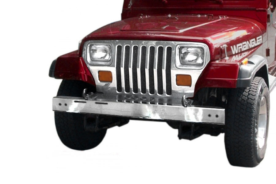 Stainless Steel Front Bumper : 87-95 Jeep Wrangler YJ