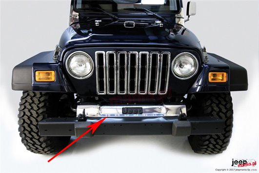Front Frame Cover, Stainless Steel : 97-06 Jeep Wrangler TJ