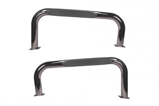 Round Tube Side Steps, 3 Inch, Stainless Steel : 76-83 Jeep CJ7
